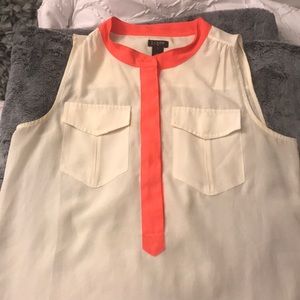 Jcrew sleeveless sheer top